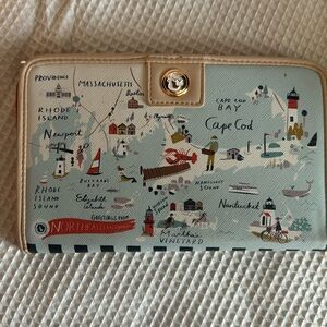 Spartina 449 Northeastern Coast Map Wallet